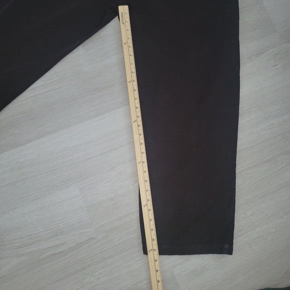 BRYN WALKER Brown Wide Leg Elastic Waist Pants 100% Cotton Made in USA Size XL - Picture 4 of 7